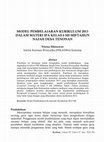 Research paper thumbnail of Model Pembelajaran Kurikulum 2013 Dalam Materi Ipa Kelas 6 Mi Miftahun Najah Desa Tenonan Kecamatan Manding