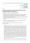 Research paper thumbnail of www.mdpi.com/journal/ijerph Prevalence of Alcohol Use and Associated Factors in Urban Hospital Outpatients in South Africa