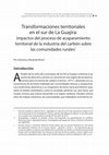 Research paper thumbnail of Transformaciones territoriales en el sur de La Guajira: impactos del proceso de acaparamiento territorial de la industria del carbón sobre las comunidades rurales