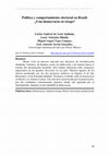 Research paper thumbnail of Política y comportamiento electoral en Brasil: ¿Una democracia en riesgo?