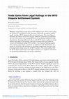 Research paper thumbnail of Trade Gains from Legal Rulings in the WTO Dispute Settlement System