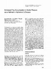 Research paper thumbnail of Increased tau accumulation in senile plaques as a hallmark in Alzheimer's disease