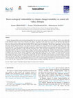 Research paper thumbnail of Socio-ecological vulnerability to climate change/variability in Central Rift Valley, Ethiopia