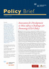 Research paper thumbnail of Innovation for Development in West Africa: Challenges for Promoting ST&I Policy