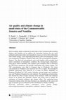 Research paper thumbnail of Air quality and climate change in small states of the Commonwealth: Jamaica and Namibia