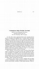 Research paper thumbnail of Contemporary Islam: Dynamic, Not Static By Abdul Aziz Said, Mohammed Abu-Nimer, and Meena Sharify-Funk, eds. (New York: Routledge, 2006. 272 pages.)