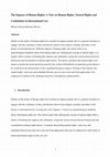 Research paper thumbnail of The Impasse of Human Rights: a Note on Human Rights, Natural Rights and Continuities in International Law