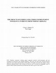 Research paper thumbnail of The Impacts of Ending Long-Term Unemployment Insurance: Evidence from North Carolina