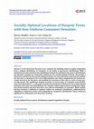 Research paper thumbnail of Socially-Optimal Locations of Duopoly Firms with Non-Uniform Consumer Densities