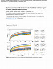 Research paper thumbnail of Factors associated with elevated levels of antibiotic resistance genes in sewer sediments and wastewater