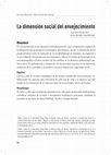 Research paper thumbnail of La dimensión social del envejecimiento