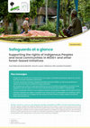 Research paper thumbnail of Sarmiento Barletti JP, Lofts K, Larson AM and Frechette A. 2021. Safeguards at a glance: Supporting the rights of Indigenous Peoples and local communities in REDD+ and other forest-based initiatives