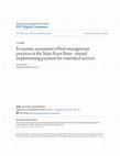 Research paper thumbnail of Economic Assessment of Best Management Practices in the Mara River Basin: Toward Implementing Payment for Watershed Services