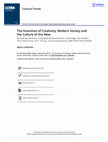 Research paper thumbnail of Book Review: The Invention of Creativity. Modern Society and the Culture of the New by Andreas Reckwitz, translated by Steven Black, Cambridge, UK; Malden, USA, Polity Press, 2017, 310 pp., £20.32 (paperback), ISBN 978-0-7456-970408