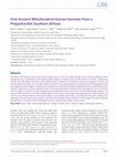 Research paper thumbnail of First ancient mitochondrial human genome from a prepastoralist southern African