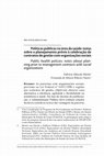 Research paper thumbnail of Políticas públicas na área da saúde: notas sobre o planejamento prévio à celebração de contratos de gestão com organizações sociais