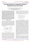 Research paper thumbnail of An Analysis based on Comparative St Routing Protocols in MANET