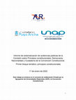 Research paper thumbnail of Informe de sistematización de audiencias públicas de la  Comisión sobre Principios constitucionales, Democracia,  Nacionalidad y Ciudadanía de la Convención Constitucional.  Primer bloque temático: principios constitucionales