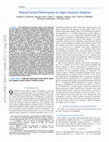 Research paper thumbnail of Robust Control Performance for Open Quantum Systems