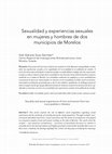 Research paper thumbnail of Sexualidad y experiencias sexuales en mujeres y hombres de dos municipios de Morelos