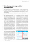 Research paper thumbnail of Eine Kategorisierung mobiler Applikationen