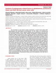 Research paper thumbnail of Analysis of angiogenesis related factors in glioblastoma, peritumoral tissue and their derived cancer stem cells