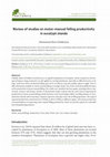 Research paper thumbnail of Review of studies on motor-manual felling productivity in eucalypt stands