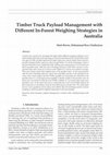 Research paper thumbnail of Timber Truck Payload Management with Different In-Forest Weighing Strategies in Australia