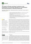 Research paper thumbnail of The Impact of Weather and Slope Conditions on the Productivity, Cost, and GHG Emissions of a Ground-Based Harvesting Operation in Mountain Hardwoods