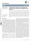 Research paper thumbnail of Controlling the orientation of nucleobases by dipole moment interaction with graphene/h-BN interfaces