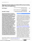 Research paper thumbnail of Regression-based analysis of combined EEG and eye-tracking data: Theory and applications