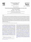 Research paper thumbnail of Functional parameters of delay discounting assessment tasks: Order of presentation