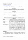 Research paper thumbnail of Validity and Reliability Study of the Internet Addiction Test