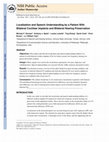 Research paper thumbnail of Localization and Speech Understanding by a Patient With Bilateral Cochlear Implants and Bilateral Hearing Preservation