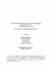 Research paper thumbnail of The provision of agricultural services through self-help in Sub-Saharan Africa: Zimbabwe case study