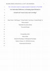 Research paper thumbnail of Are individual differences in reading speed related to extrafoveal visual acuity and crowding?