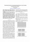 Research paper thumbnail of Measuring Performance of Virtual Keyboards Based on Cyclic Scanning