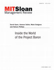 Research paper thumbnail of Inside the World of the Project Baron