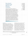 Research paper thumbnail of Blue Gene/L compute chip: Memory and Ethernet subsystem