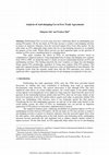 Research paper thumbnail of Analysis of Anti-dumping Use in Free Trade Agreements