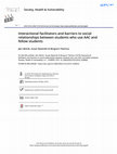 Research paper thumbnail of Interactional facilitators and barriers to social relationships between students who use AAC and fellow students