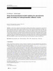 Research paper thumbnail of Strip-electromechanical model solution for piezoelectric plate cut along two semi-permeable collinear cracks