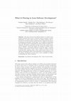 Research paper thumbnail of What is flowing in lean software development?