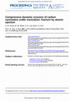 Research paper thumbnail of Compressive dynamic scission of carbon nanotubes under sonication: fracture by atomic ejection