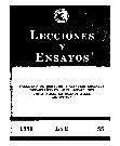 Research paper thumbnail of FACULTAD DE DERECHO Y CIENCIAS SOCIALES 1991 LECCIONES Y ENSAYOS FACULTAD DE DERECHO Y CIENCIAS SOCIALES Adjuntos: Sur): Correspondencia: Dirigirse a FACULTAD DE DERECHO Y CIENCIAS SOCIALES Departamento de Publicaciones