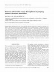 Research paper thumbnail of Extreme ultraviolet sexual dimorphism in jumping spiders (Araneae: Salticidae)