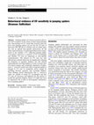 Research paper thumbnail of Behavioural evidence of UV sensitivity in jumping spiders (Araneae: Salticidae)