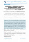 Research paper thumbnail of Biostimulation of Immobilized Microbes in a Fixed-Bed Bioreactor towards Hydrocarbon-Contaminated Water Remediation Using Compost Tea and Egg Shell Powder