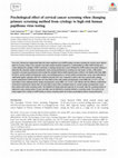 Research paper thumbnail of Psychological effect of cervical cancer screening when changing primary screening method from cytology to high‐risk human papilloma virus testing