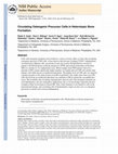 Research paper thumbnail of Circulating Osteogenic Precursor Cells in Heterotopic Bone Formation